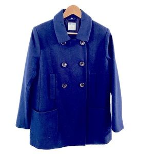 Navy blue Peacoat. Baby doll style. Absolutely adorable over a dress or pants.